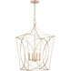 Tracy 4 Light 18 inch Painted Modern Gold Indoor Pendant Ceiling Light